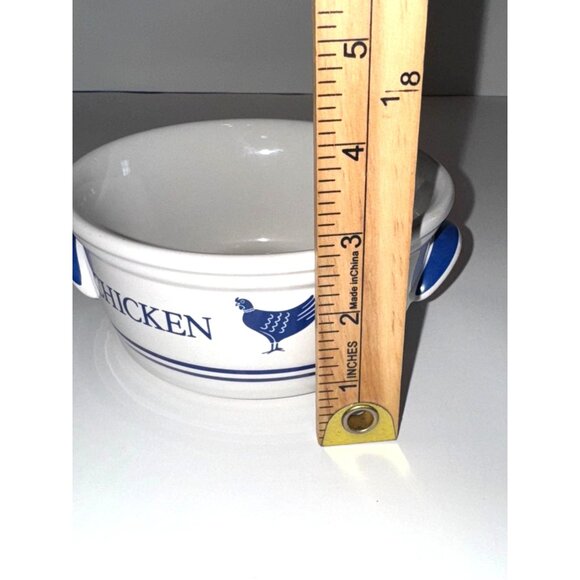 Vintage 1985 F.T.D.A. Chicken Soup Bowl With Dual Handles - Picture 4 of 5